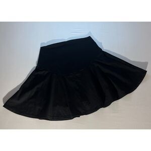 Maternity Size Large Mini Skater Skirt Flowy A-Line Swing Stretchy Pull-On